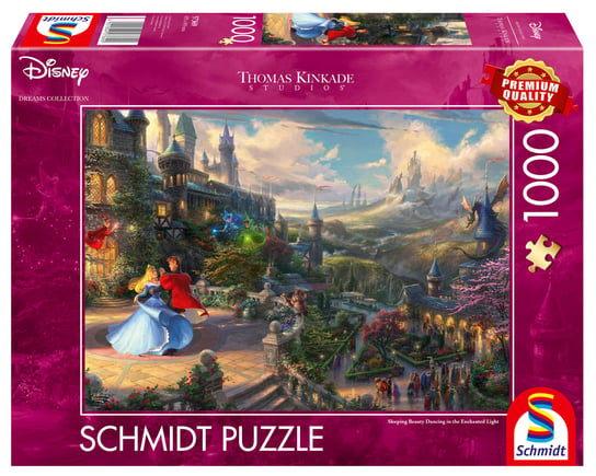 Schmidt, puzzle, Thomas Kinkade, Śpiąca Królewna w tańcu (Disney), 1000 el. Schmidt