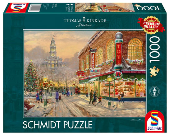 Schmidt, puzzle, Thomas Kinkade, Świąteczne życzenie, 1000 el. Schmidt