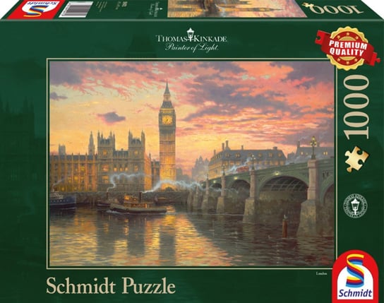 Schmidt, puzzle, Thomas Kinkade, Wieczór w Londynie, 1000 el. Schmidt