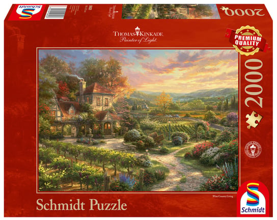Schmidt, puzzle, Thomas Kinkade, Winnica, 2000 el. Schmidt