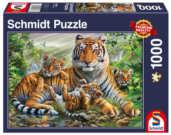 Schmidt, puzzle, Tygrysy, 1000 el. Schmidt