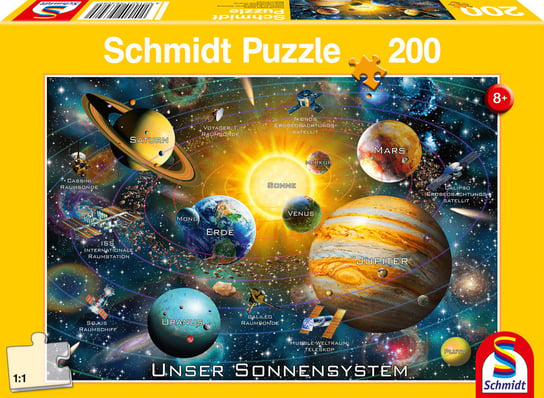 Schmidt, puzzle, Układ słoneczny, 200 el. Schmidt