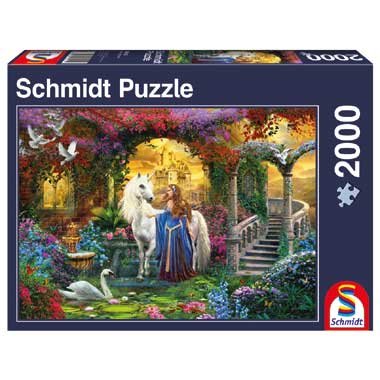 Schmidt, puzzle, W bajkowym ogrodzie, 2000 el. Schmidt