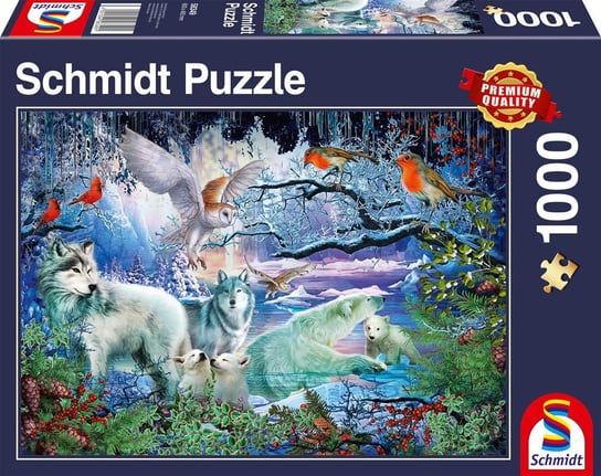 Schmidt, puzzle, W zimowym lesie, 1000 el. Schmidt