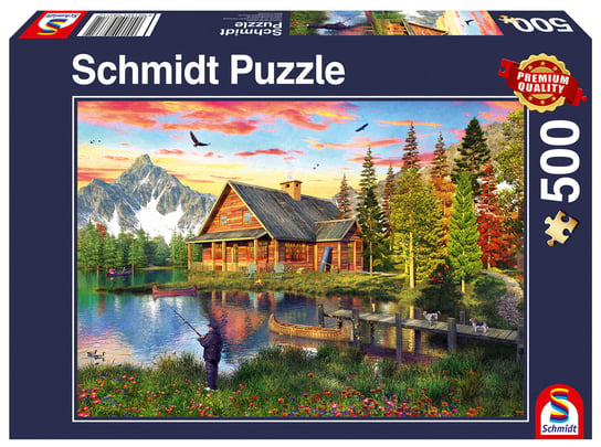 Schmidt, puzzle, Wędkowanie nad jeziorem, 500 el. Schmidt