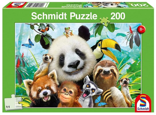 Schmidt, puzzle, Wesołe Zwierzaki, 200 el. Schmidt
