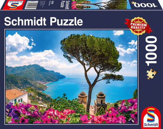 Schmidt, puzzle, Widok na wybrzeże Amalfi, 1000 el. Schmidt