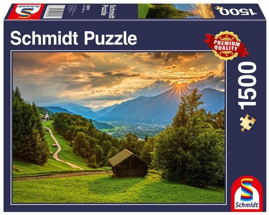 Schmidt, puzzle, Zachód słońca nad Wambergiem, 1000 el. Schmidt