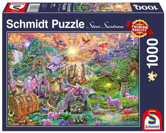 Schmidt, puzzle, Zaczarowana kraina smoków, 1000 el. Schmidt