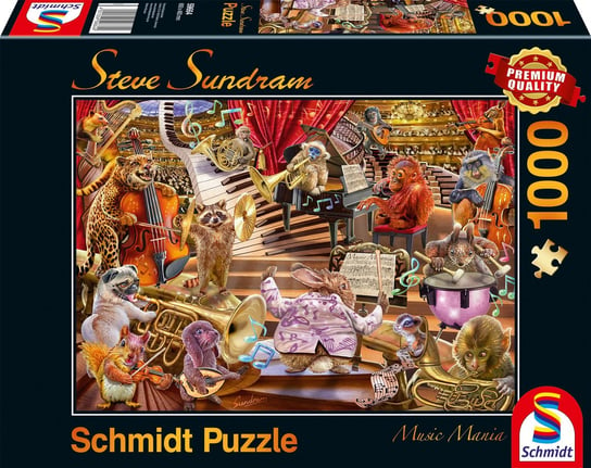 Schmidt, puzzle, Zwierzaki grają koncert, 1000 el. Schmidt