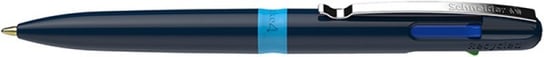 Schneider, Długopis automatyczny 4 kolorowy, TAKE4, obudowa niebieska Schneider