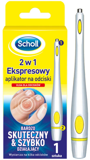 Scholl, ekspresowy aplikator-skrobak na odciski modzele 2w1, 1 szt. Scholl