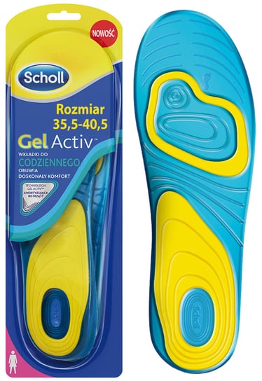 Scholl, Gelactiv, wkładki żelowe do butów codzienne damskie rozmiar 38-42, 1 para Scholl
