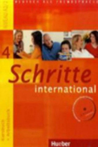 Schritte international 4. Kursbuch + Arbeitsbuch + Audio-CD zum Arbeitsbuch und interaktiven Übungen Hilpert Silke, Kerner Marion, Niebisch Daniela