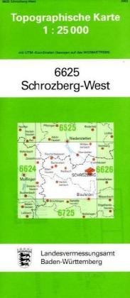 Schrozberg West  1 : 25 000 Lva Baden-Wurttemberg