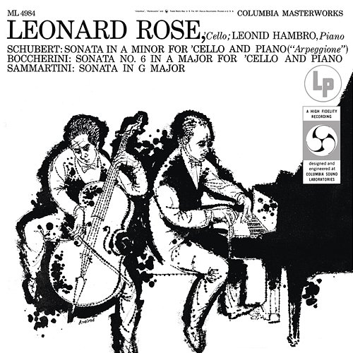 Schubert: Arpeggione Sonata & Boccherini: Cello Sonata in A Major & Sammartini: Cello Sonata in G Major Leonard Rose