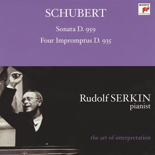 Schubert: Piano Sonata No. 20, D. 959 & 4 Impromptus, D. 935 Rudolf Serkin