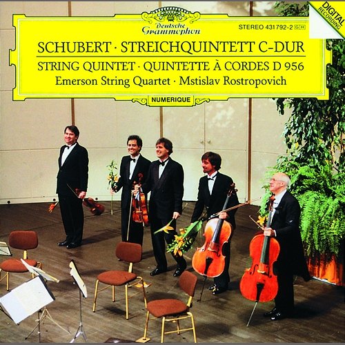 Schubert: String Quintet In C Major D.956, Op. Posth. 163 Mstislav Rostropovich, Emerson String Quartet