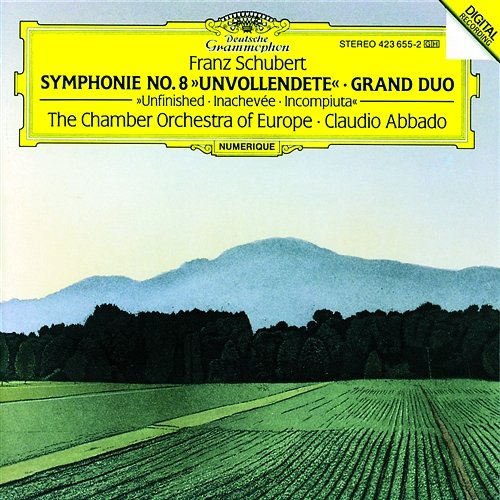 Schubert: Symphony No.8 "Unfinished"; Grand Duo Chamber Orchestra of Europe, Claudio Abbado
