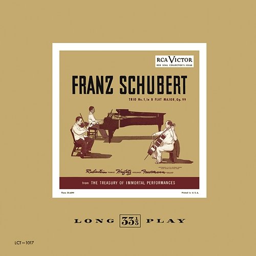 Schubert: Trio No. 1, in B flat Major, Op. 99 Jascha Heifetz