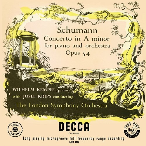 Schumann: Piano Concerto London Symphony Orchestra, Josef Krips, Wilhelm Kempff
