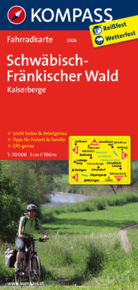 Schwäbisch-Fränkischer Wald - Kaiserberge 1 : 70 000 Kompass Karten Gmbh, Kompass-Karten