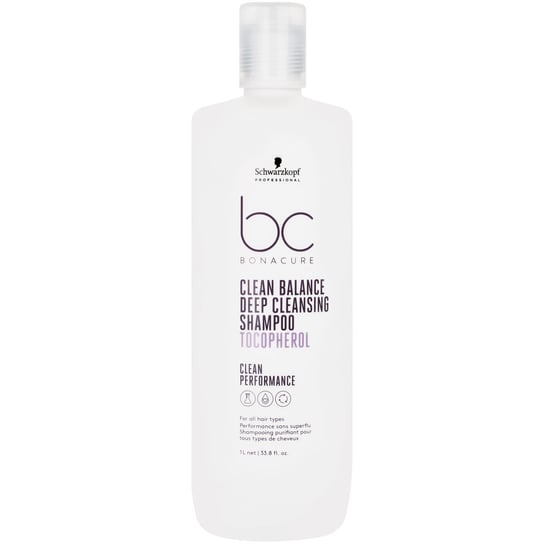 Schwarzkopf BC Clean Balance Deep Cleansing Shampoo Szampon oczyszczający do włosów 1000ml chroni przed uszkodzeniami Schwarzkopf