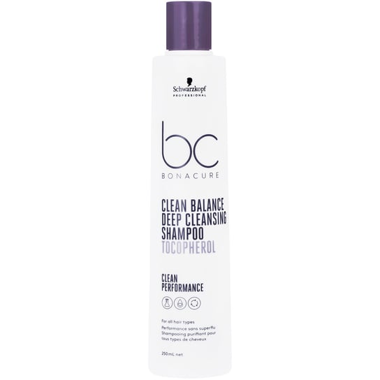 Schwarzkopf BC Clean Balance Deep Cleansing Shampoo Szampon oczyszczający do włosów 250ml chroni przed uszkodzeniami Schwarzkopf