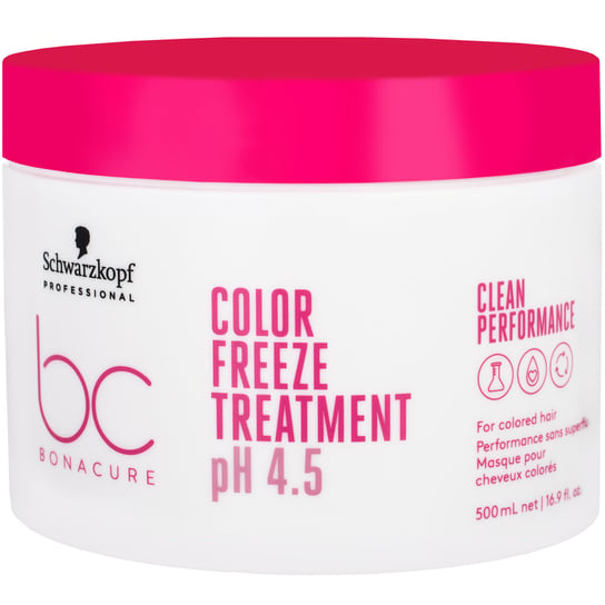 Schwarzkopf BC Color Freeze treatment maska do włosów farbowanych odbudowująca PH4,5 500ml z keratyną wzmacnia i nawilża Schwarzkopf