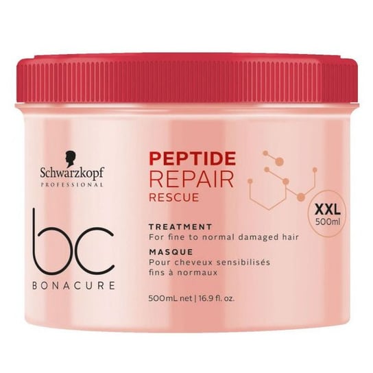 Schwarzkopf BC Peptide Repair Rescue | Maska regenerująca do włosów zniszczonych 500ml Schwarzkopf