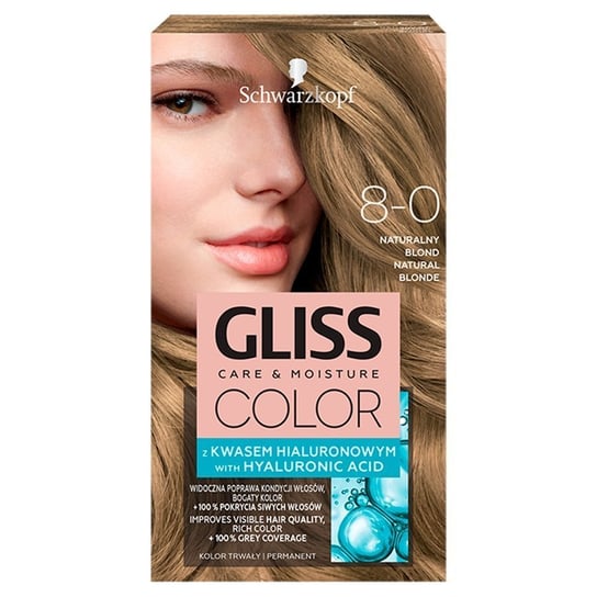Schwarzkopf, Gliss Color, krem koloryzujący do włosów 8-0 Naturalny Blond Schwarzkopf