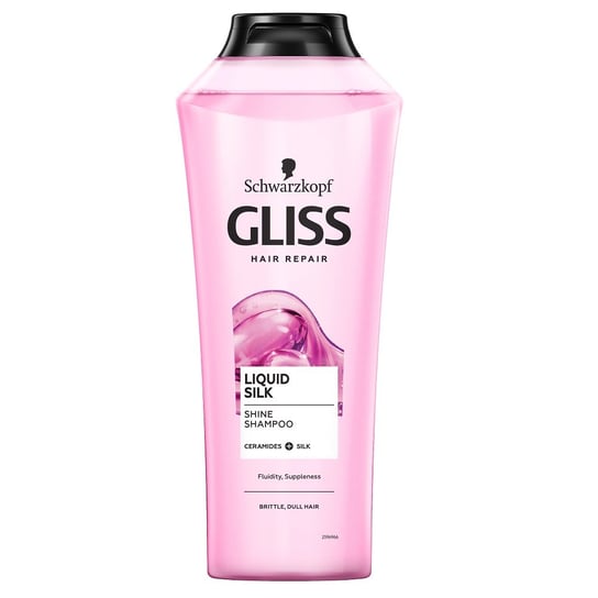 Schwarzkopf, Gliss Kur Liquid Silk, szampon do włosów matowych i łamliwych, 400 ml Schwarzkopf
