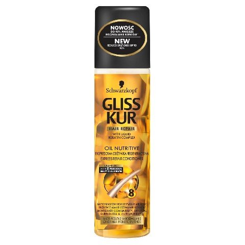 Schwarzkopf, Gliss Kur Oli Nutritive, ekspresowa odżywka do włosów suchych i zniszczonych, 250 ml Schwarzkopf
