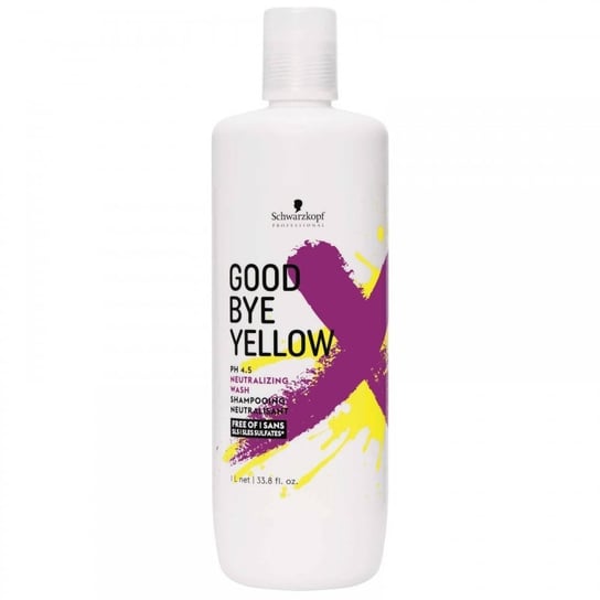 SCHWARZKOPF Goodbye Yellow szampon do włosów blond neutralizujący żółte odcienie 1000ml Schwarzkopf