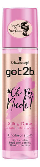 Schwarzkopf, Got2b #Oh My Nude, spray do rozczesywania włosów Silky Done, 200 ml Schwarzkopf