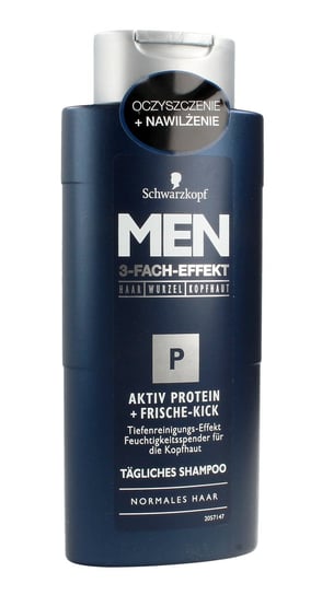 Schwarzkopf, Men, szampon do włosów oczyszczający z proteinami, 250 ml Schwarzkopf