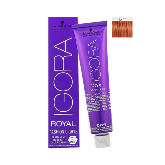 Schwarzkopf Professional, Igora Royal Fashion Lights, Farba do włosów (L-77 FIBREBOND), 60 ml Schwarzkopf Professional