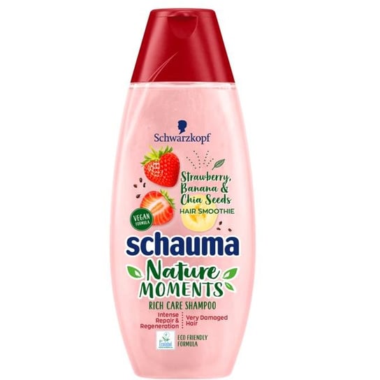 Schwarzkopf, Schauma Nature Moments, szampon do włosów bardzo zniszczonych Truskawka&Chia, 400 ml Schwarzkopf
