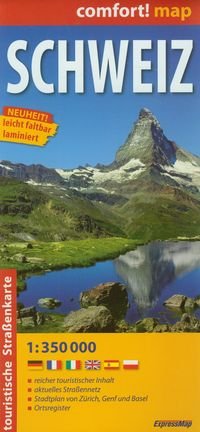 Schweiz. Mapa turystyczna 1:350 000 Opracowanie zbiorowe