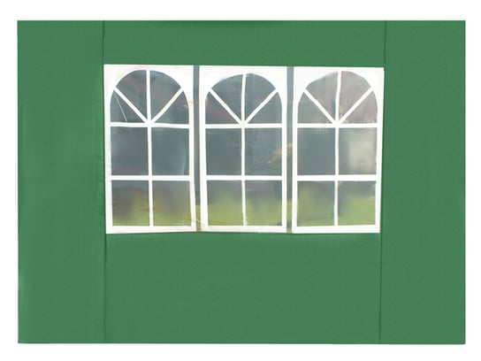 Ściana do pawilonu ogrodowego z oknem, zielony Malatec