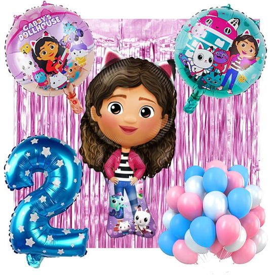Ścianka Zestaw Balonów Na 2 Urodziny Koci Domek Gabi Inny producent