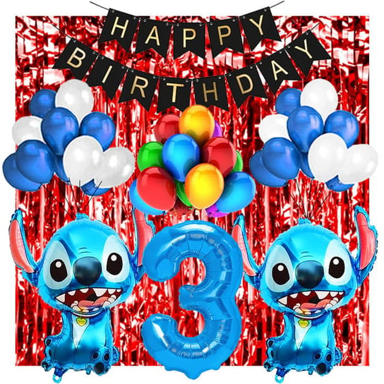 Ścianka Zestaw Balonów Na 3 Urodziny Lilo & Stitch Inna marka
