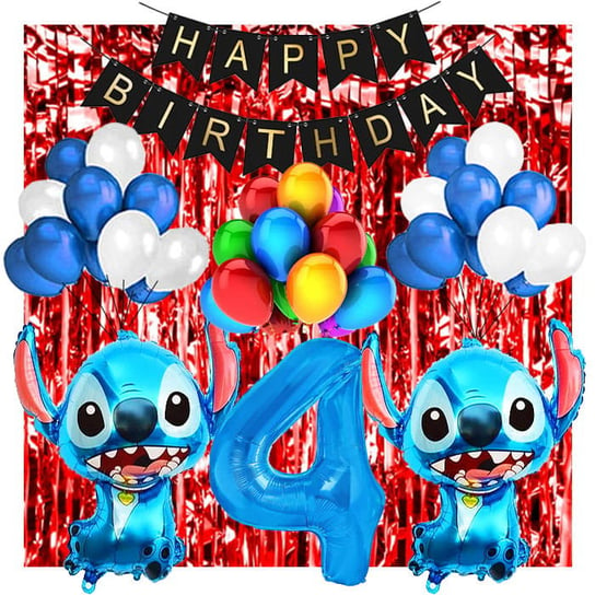 Ścianka Zestaw Balonów Na 4 Urodziny Lilo & Stitch Inna marka