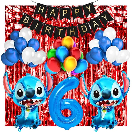 Ścianka Zestaw Balonów Na 6 Urodziny Lilo & Stitch Inna marka