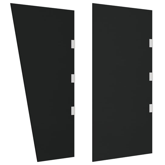 Ścianki boczne zadaszenia nad drzwiami (czarne, sz Zakito