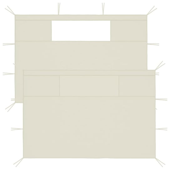 Ścianki do altany - kremowe, tkanina, 410x210cm, P Zakito