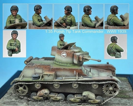 Scibor 35Hm0002 Figurki Polish 7Tp Tank Commander 1:35 24H Scibor Miniatures
