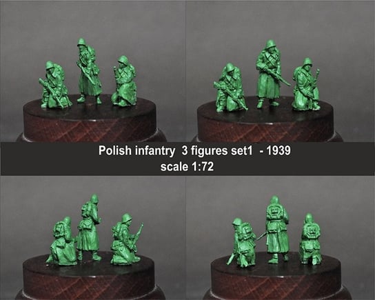 Scibor 72HM0065 Figurki Polish infantry 1939 [3szt] 1:72 Scibor Miniatures