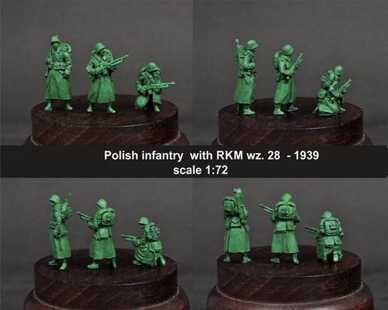 Scibor 72HM0069 Figurki Polish infantry RKM wz28 [3szt] 1:72 Scibor Miniatures
