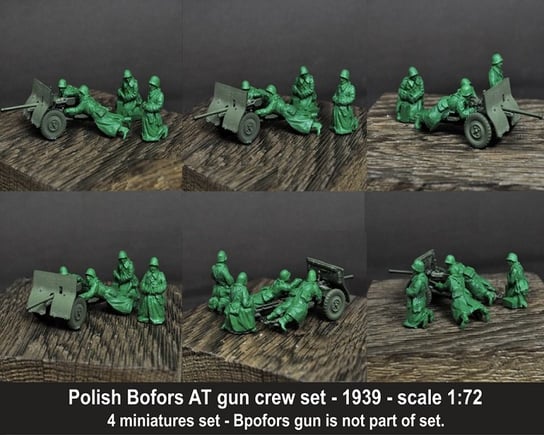 Scibor 72Hm0071 Figurki  Polish Bofors At 37Mm Crew 1:72 Scibor Miniatures
